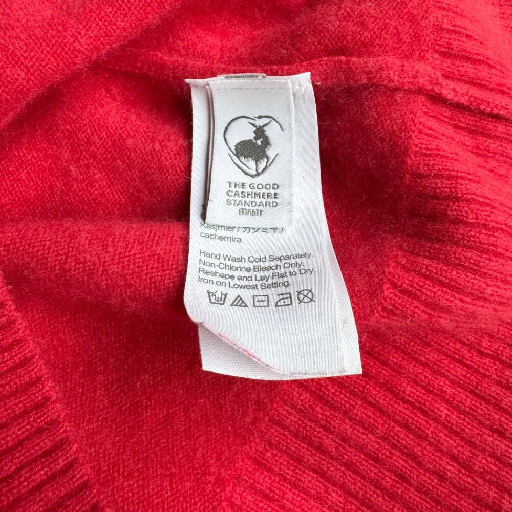 J CREW 100% Cashmere Sweater Girls 8 Salmon Pink Soft Long Sleeve Girl CREWCUTS - Picture 6 of 8